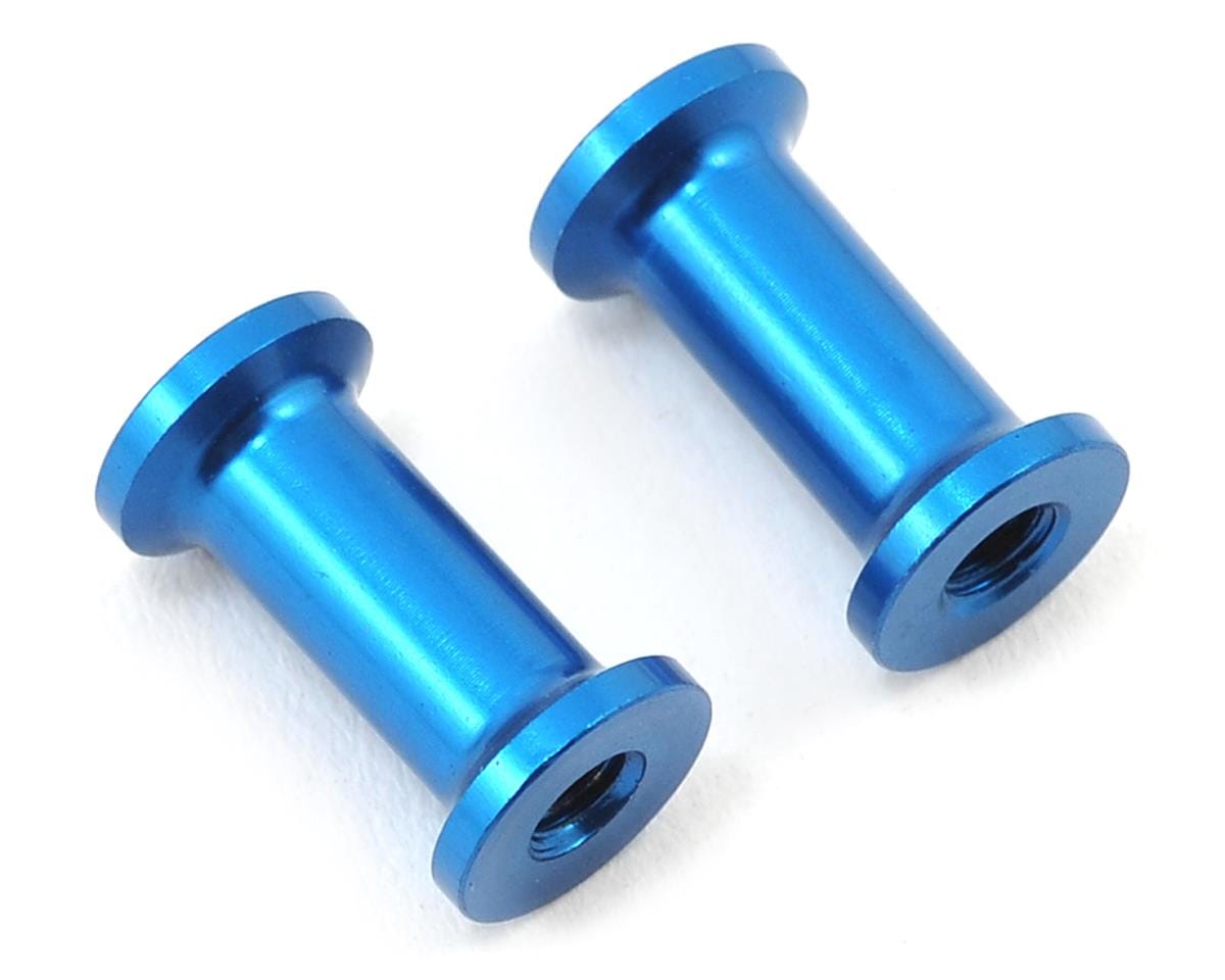 Team Associated RC10F6 Chassis Brace Standoffs Blue Aluminum [8642]