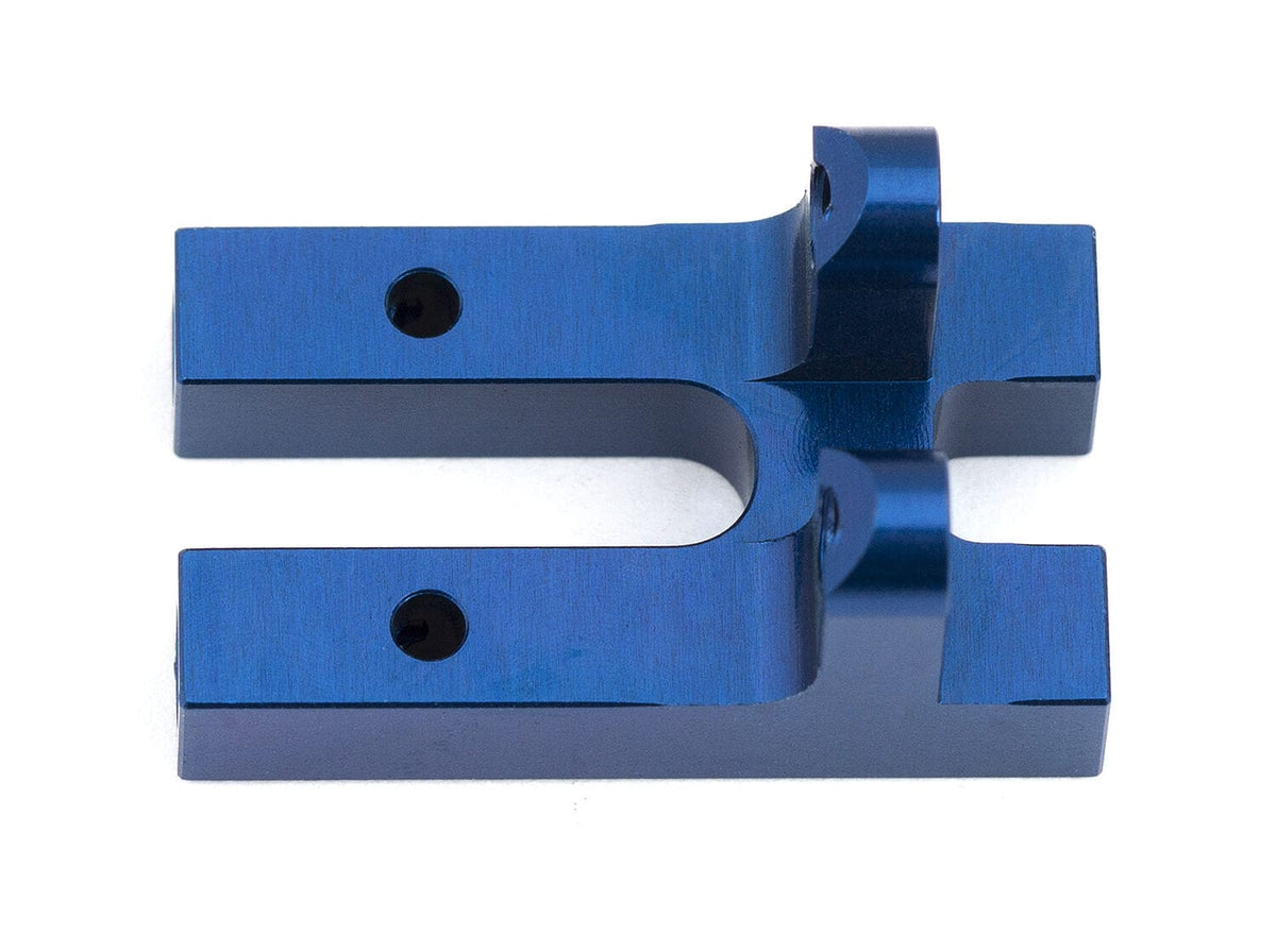 Team Associated RC10F6 Front Top Plate Bulkhead, blue aluminum [8655]