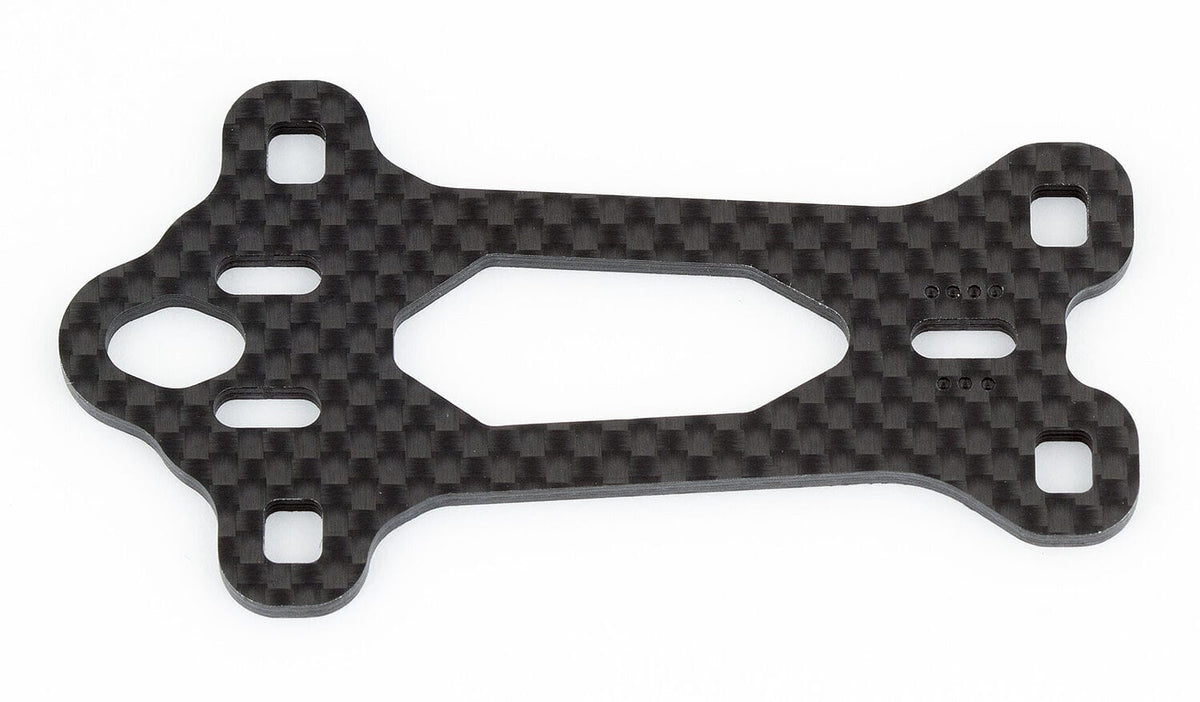 Team Associated RC10F6 FT Adjustable Caster Top Plate, carbon fiber [8637]