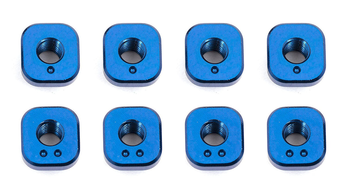 Team Associated RC10F6 FT Camber Bushings, blue aluminum [8661]