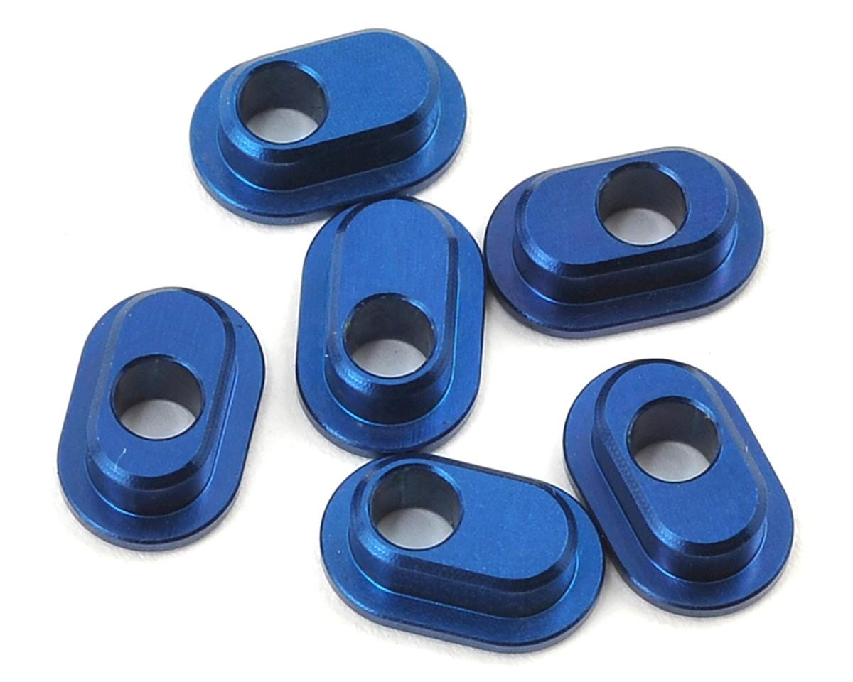 Team Associated RC10F6 FT Caster Bushings Blue Aluminum 8659