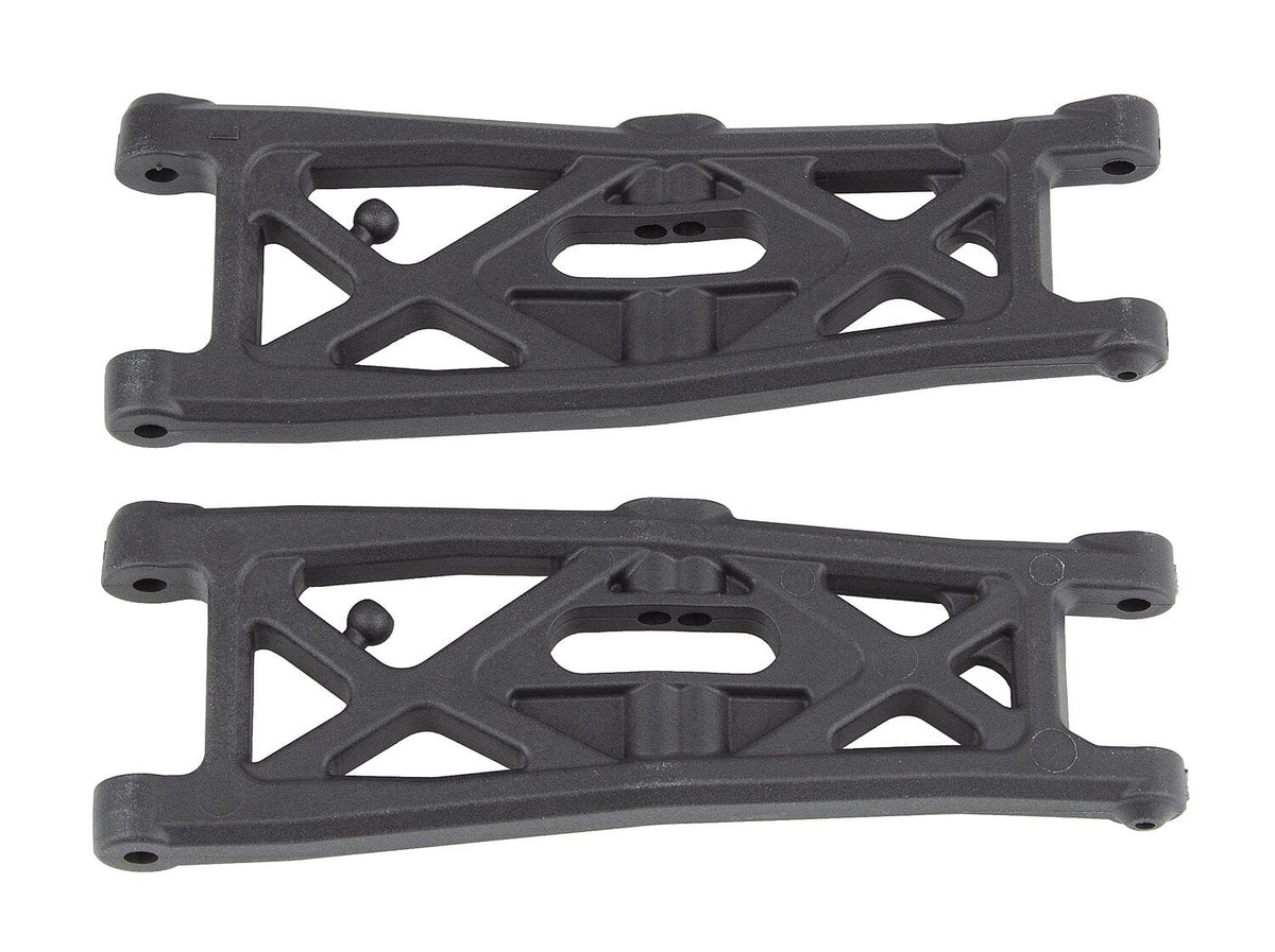 Team Associated RC10T6.2 FT Front Suspension Arms, gull wing, carbon [71139]