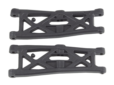 Team Associated RC10T6.2 FT Front Suspension Arms, gull wing, carbon [71139]