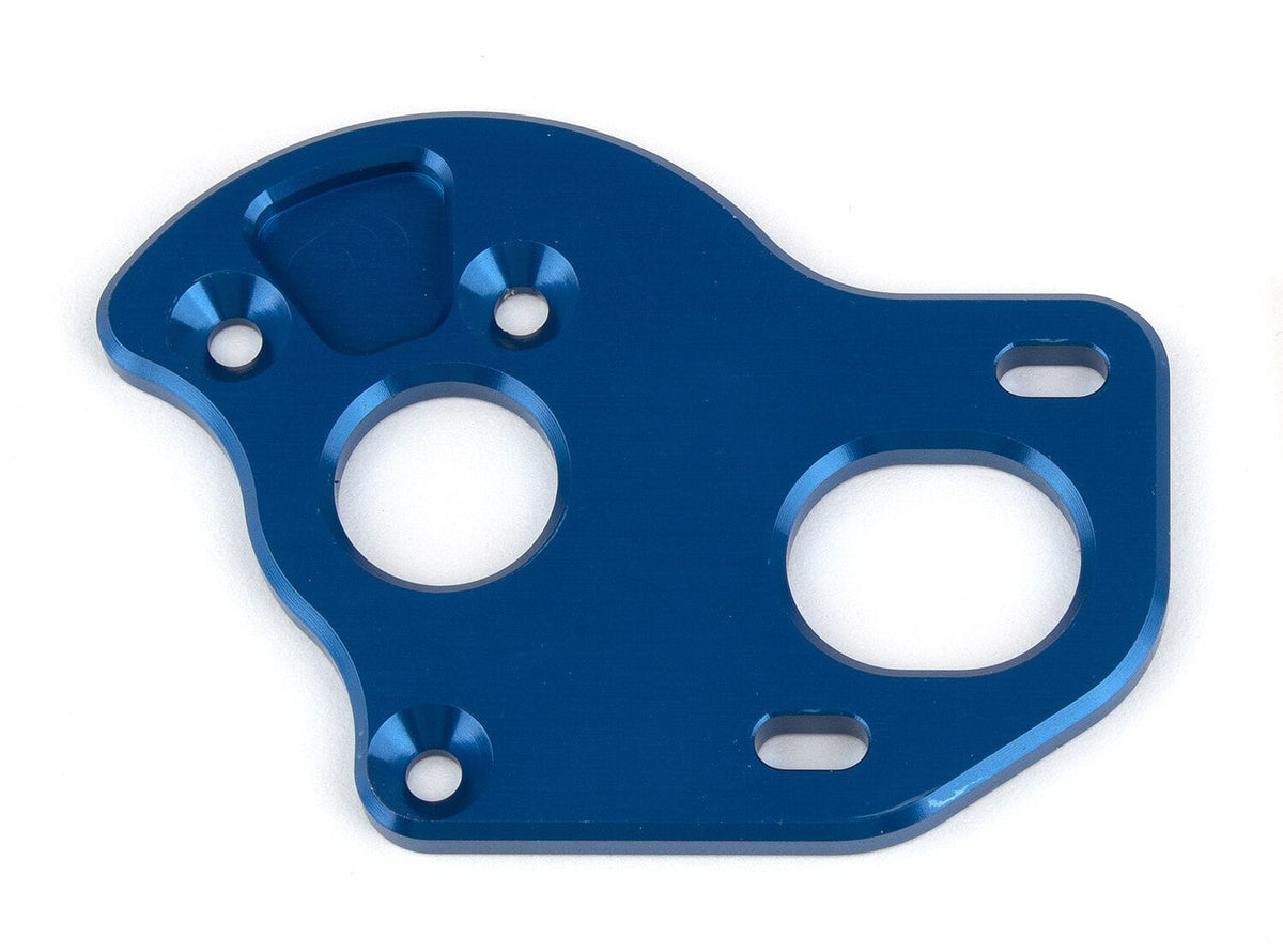 Team Associated RC10T6.2 Laydown Motor Plate, blue aluminum [71145]