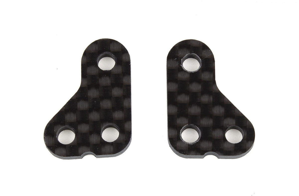 Team Associated RC10T6.2 Steering Arm, +1mm, carbon fiber [71144]