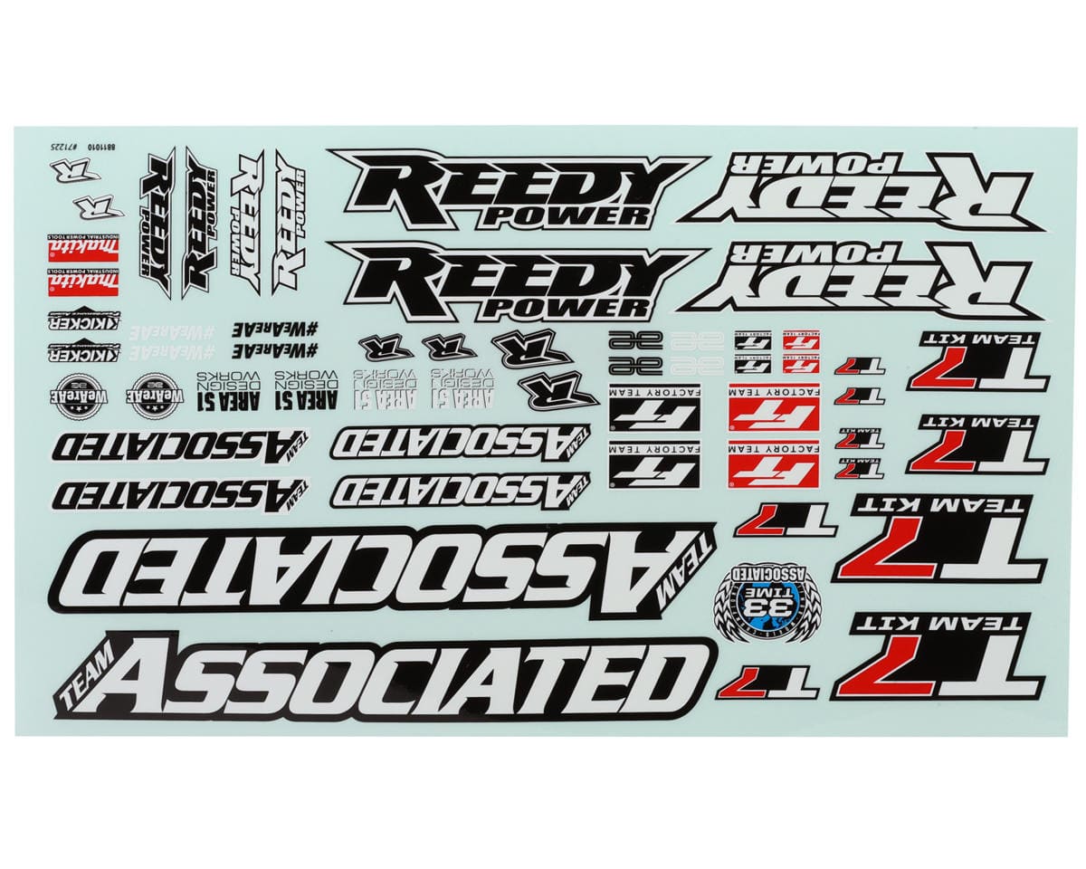 Team Associated RC10T7 Decal Sheet [71225]