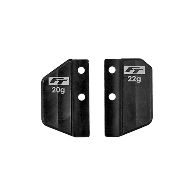 Team Associated RC10TC8 FT Steel Front And Rear Battery Weight Set, 42G [32090]