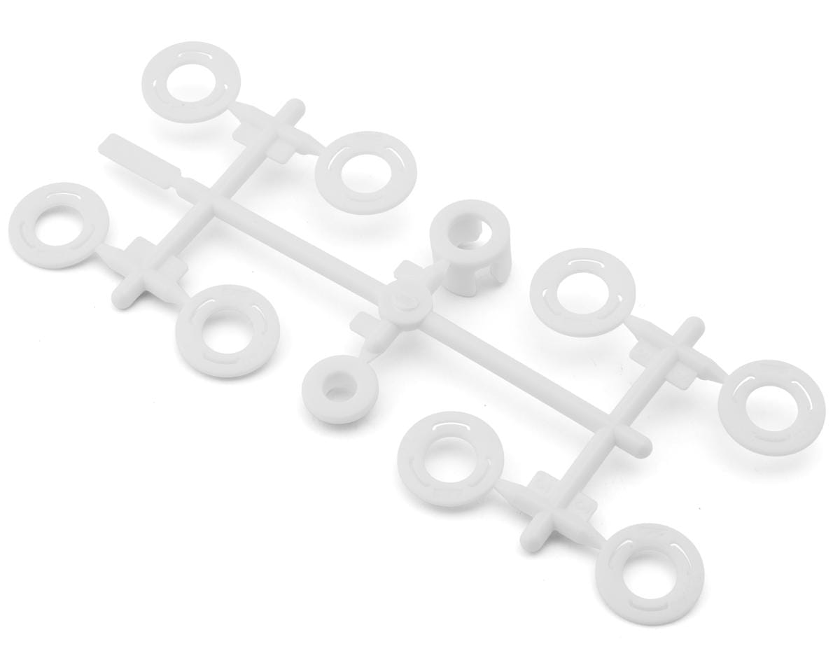 Team Associated RC28R Factory Team Sidewall Flange Set, White [21657]