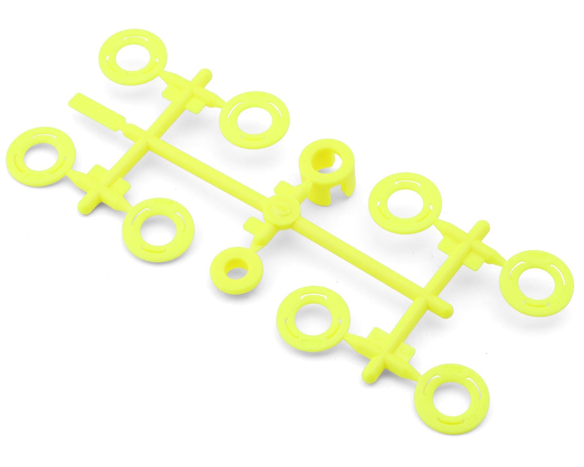 Team Associated RC28R Factory Team Sidewall Flange Set, Yellow [21658]