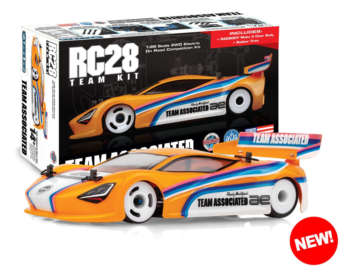 Team Associated RC28R Team Kit with Body And Tires [20168]