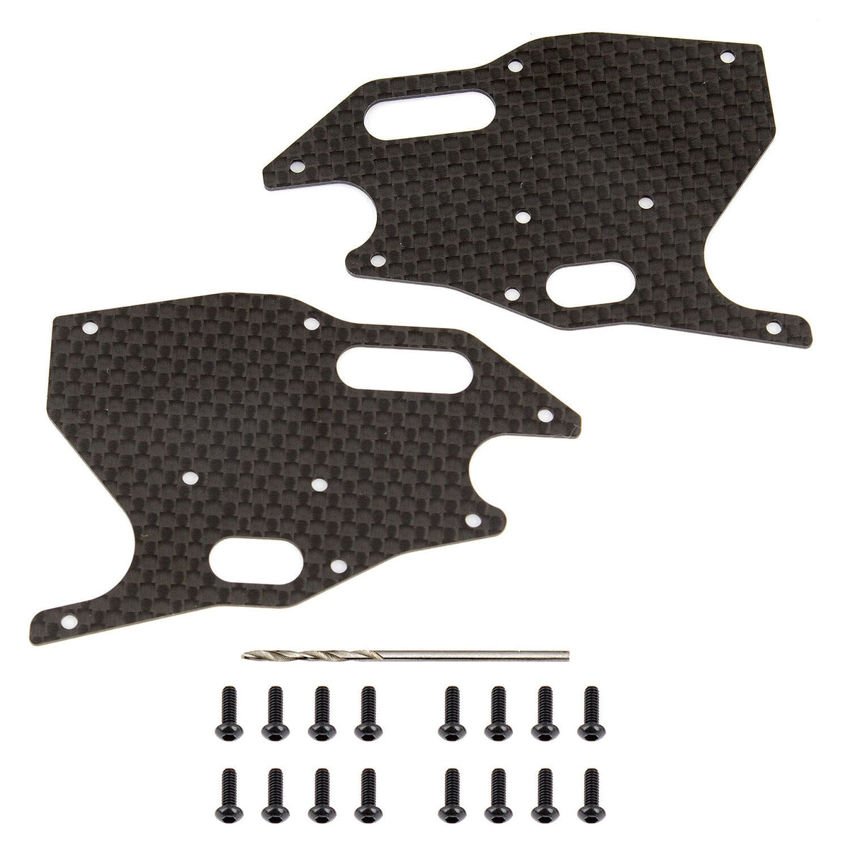 Team Associated RC8B3.1 FT Arm Stiffeners, front, carbon fiber [81418]