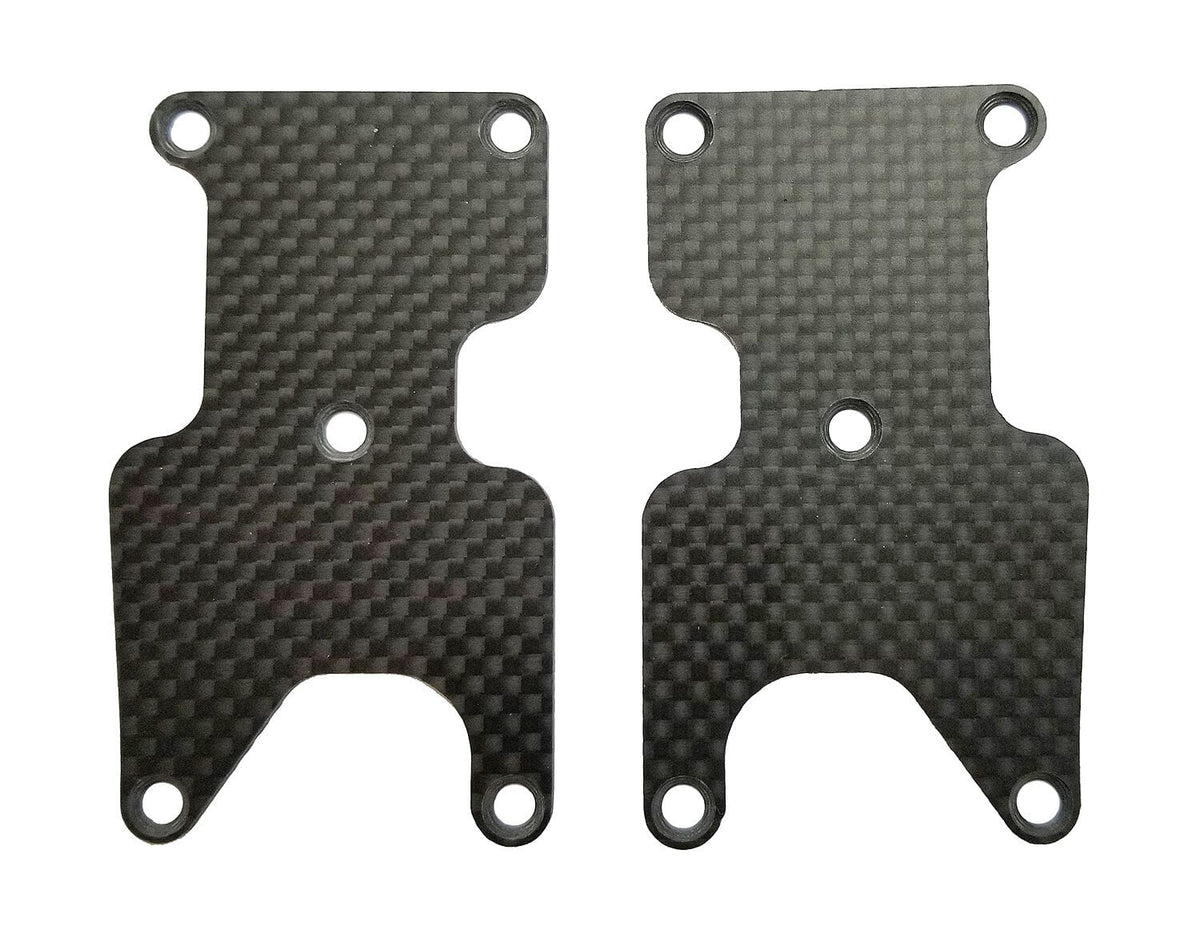 Team Associated RC8B3.2 FT Rear Suspension Arm Inserts, carbon fiber 1.2mm [81436]