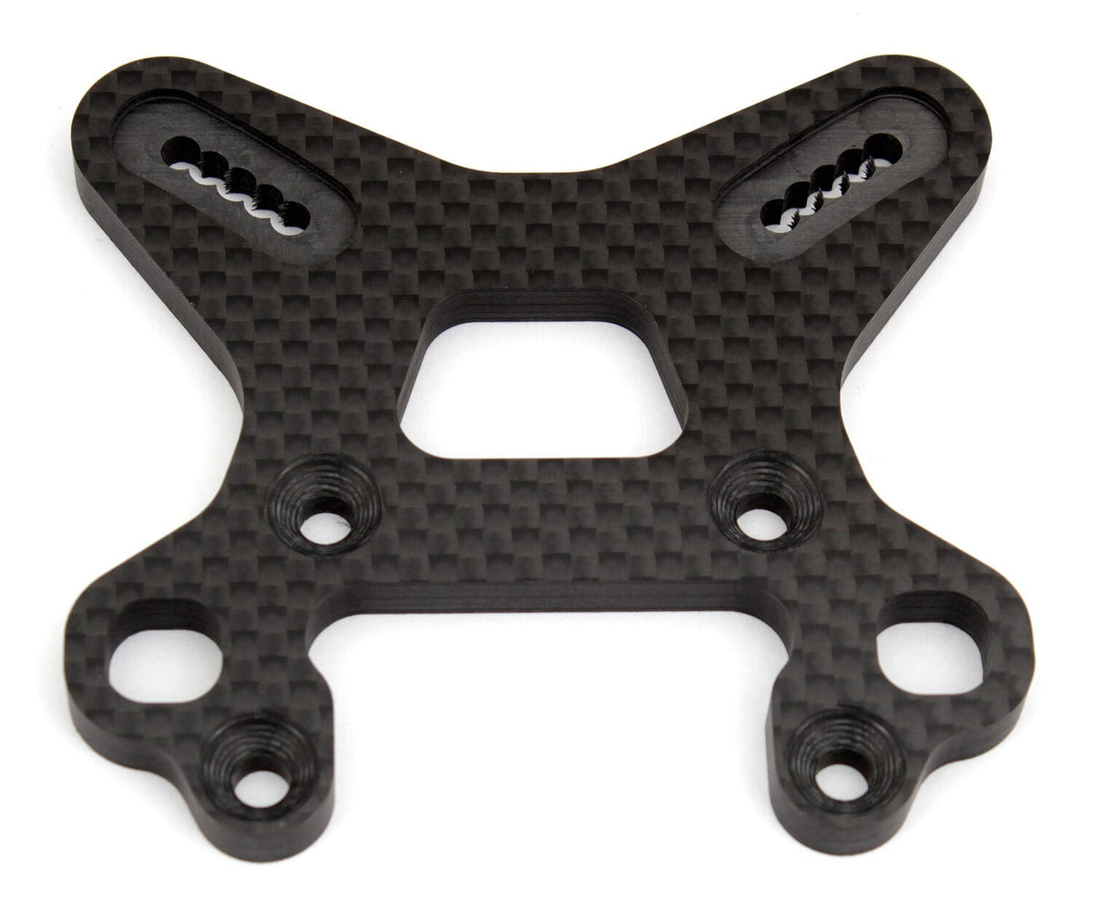 Team Associated RC8B3 FT Front Shock Tower, carbon fiber [81028]