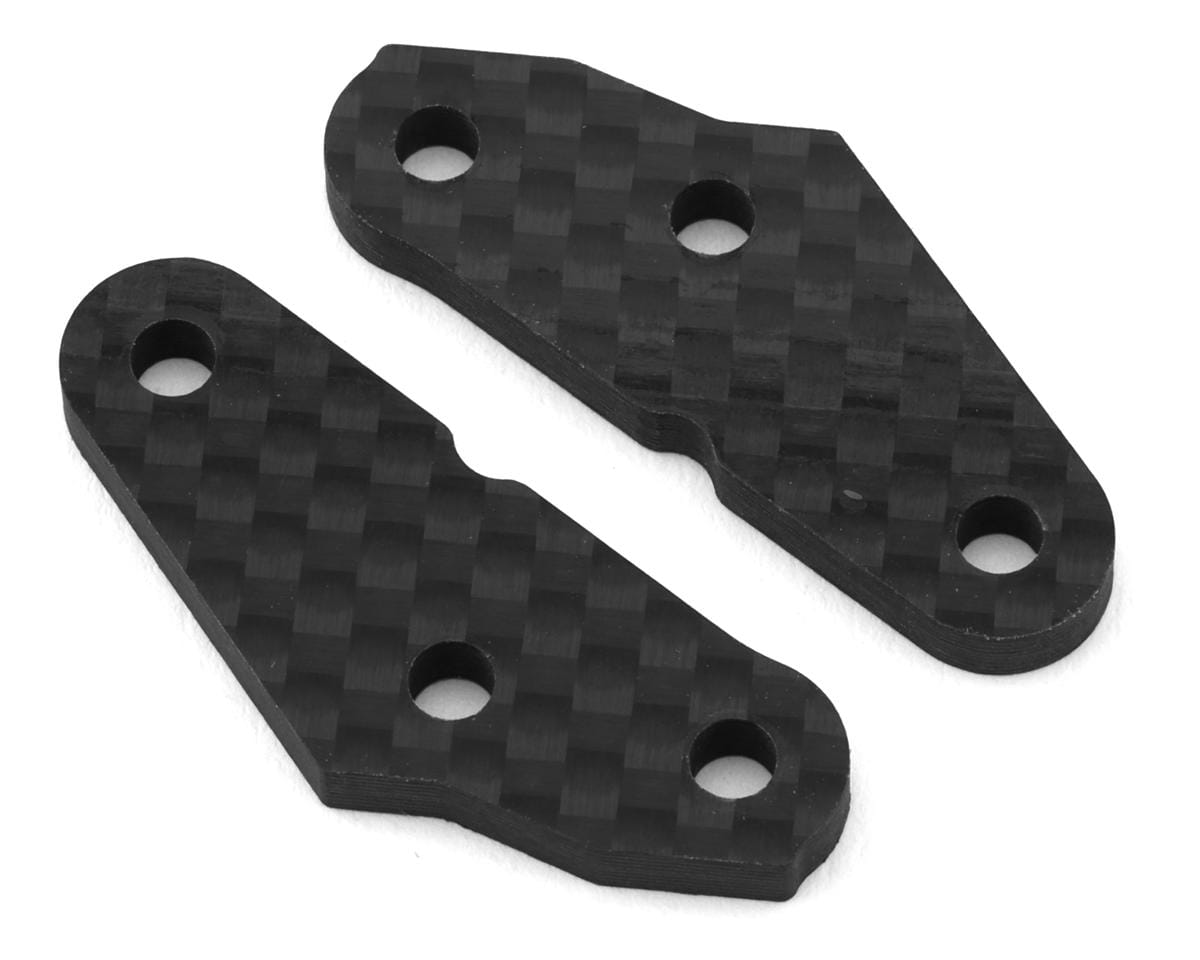 Team Associated RC8B3 Factory Team Steering Block Arms +2, Carbon [81064]