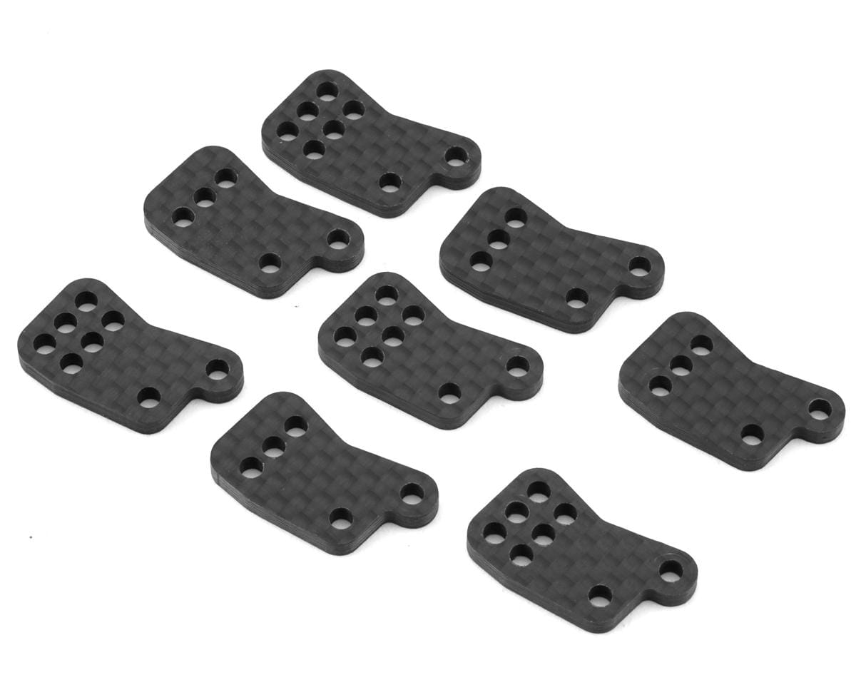 Team Associated RC8B4.1 FT Rear Hub Tower Set, carbon fiber [81649]