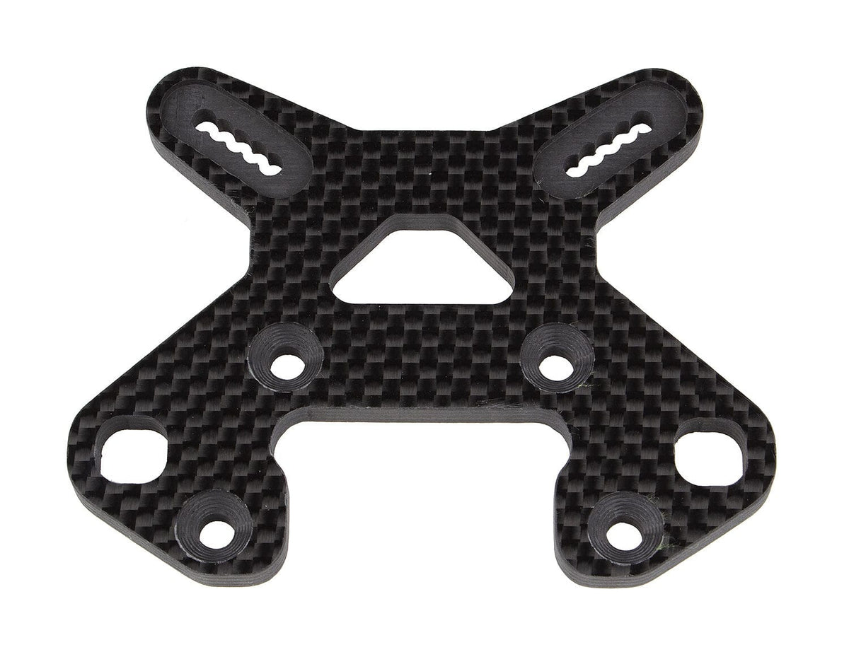 Team Associated RC8B4 FT Front Shock Tower, carbon fiber [81503]