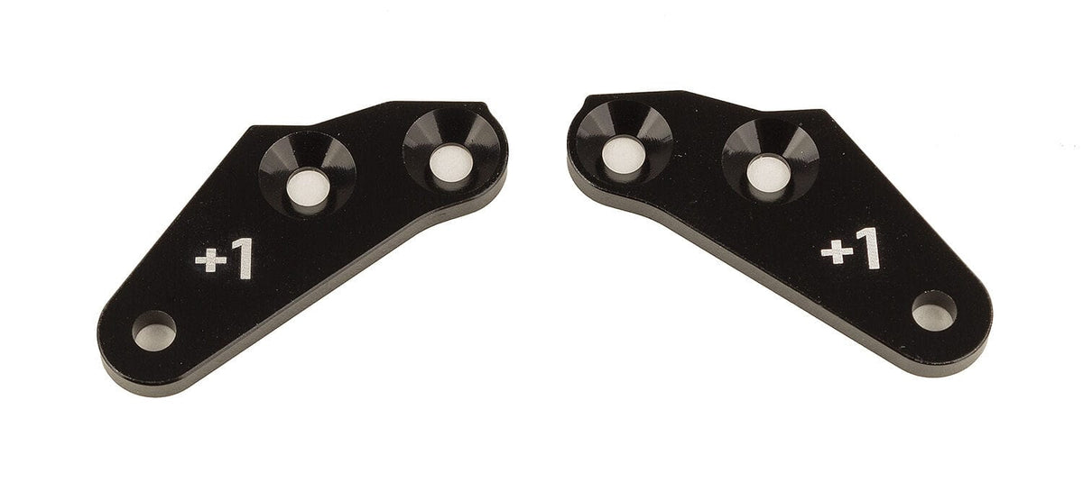 Team Associated RC8B4 Steering Block Arms, +1, aluminum [81640]