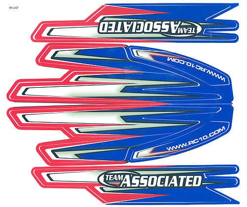 Team Associated RC8RS Body Wrap Decals [89277]