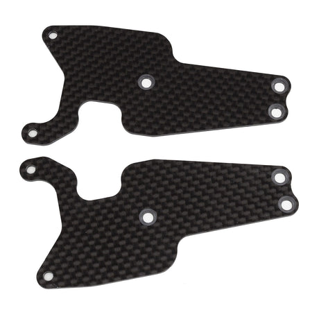 Team Associated RC8T3.2 FT Front Lower Suspension Arm Inserts, 1.2mm, carbon fiber [81478]