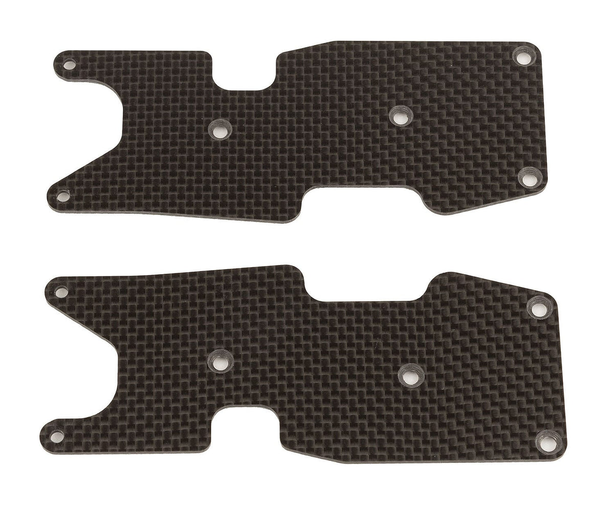 Team Associated RC8T3.2 FT Rear Suspension Arm Inserts, 1.2mm, carbon fiber [81474]