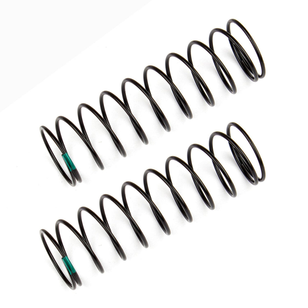Team Associated Rear Shock Springs, green, 1.80 lb/in, L61mm [91837]
