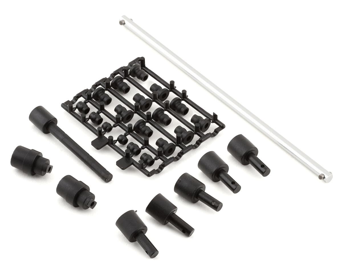 Team Associated REFLEX 14R Outdrives, Pivot Balls, and Center Driveshaft [21577]