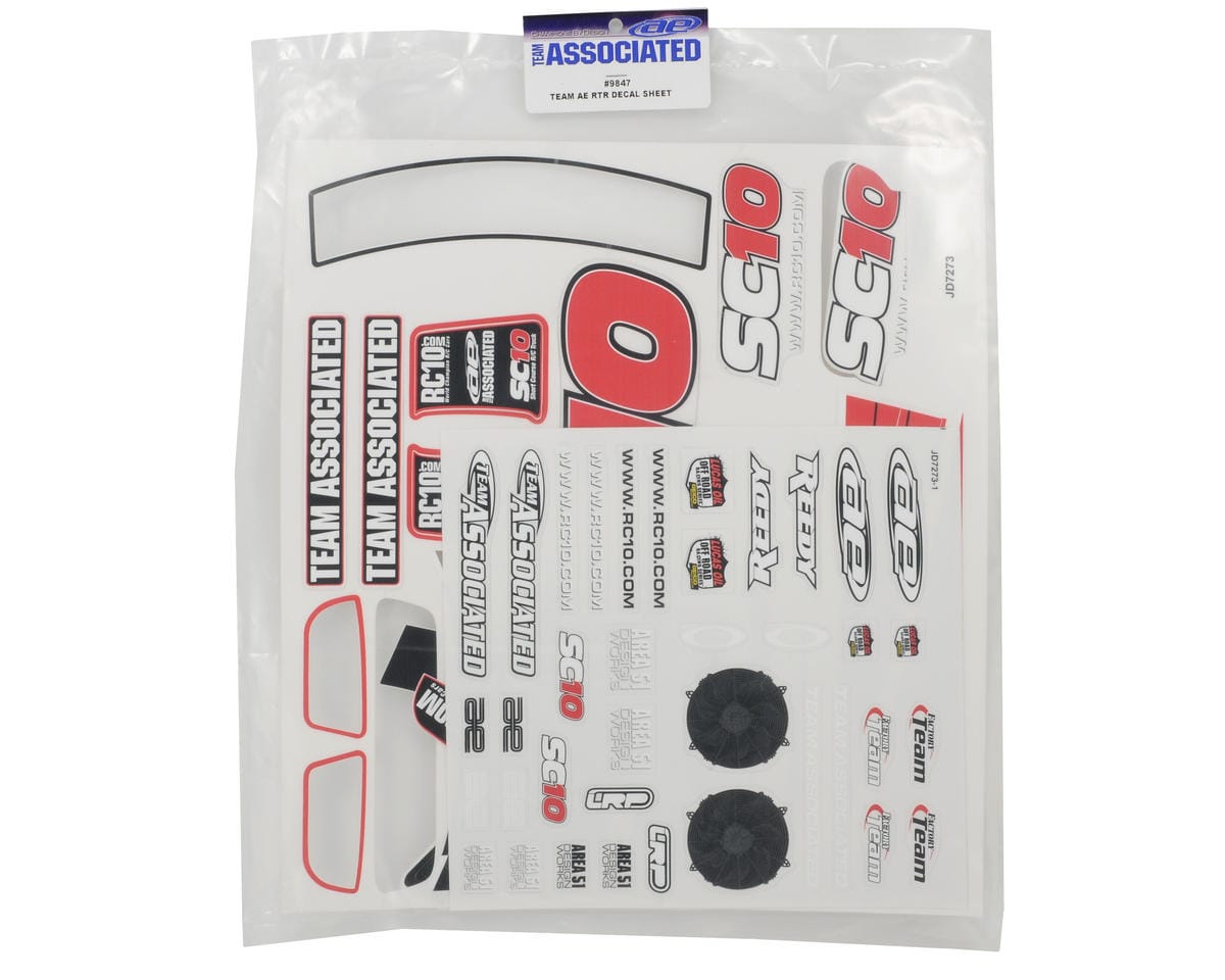 Team Associated SC10 AE Decal Sheet [9847]