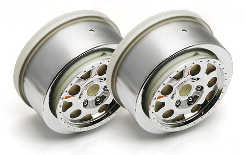 Team Associated SC10 Front KMC Chrome Wheel [9868]