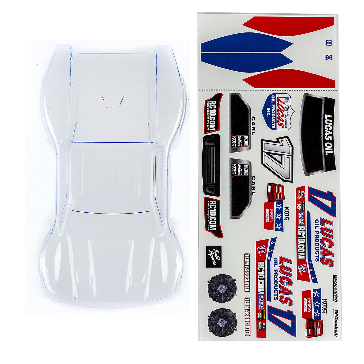 Team Associated SC28 Body, clear [21425]