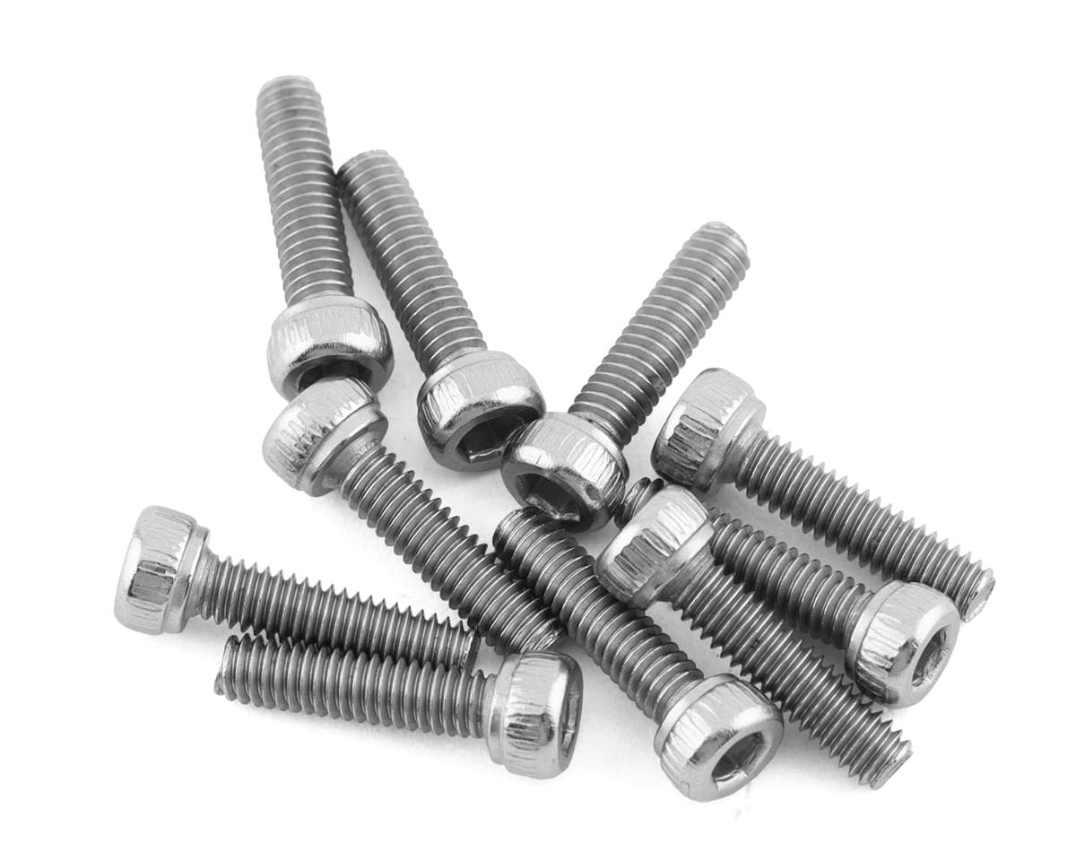 Team Associated Screws, M2.6x10mm SHCS, silver [42332]