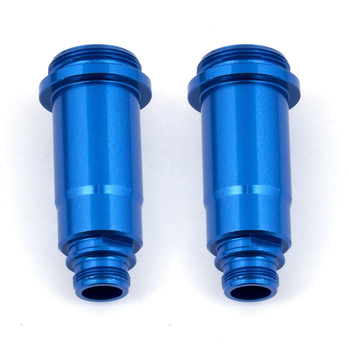 Team Associated Shock Bodies, 12x27.5mm, front, blue aluminum [71051]