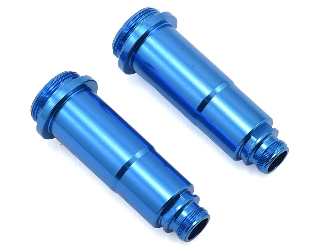 Team Associated Shock Bodies, 12x35mm, rear, blue aluminum [71052]