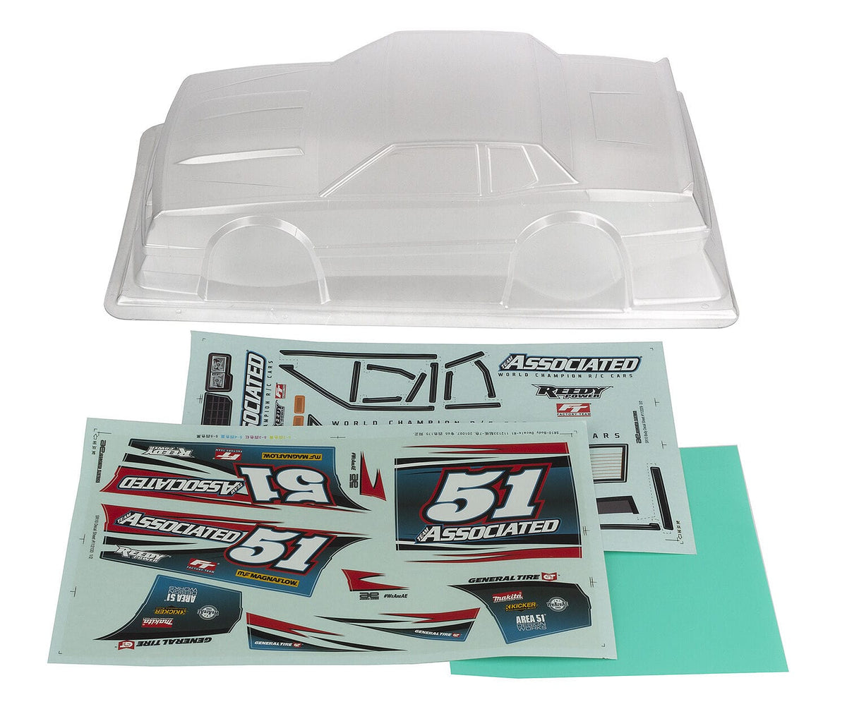 Team Associated SR10 Street Stock Body, clear [71192]