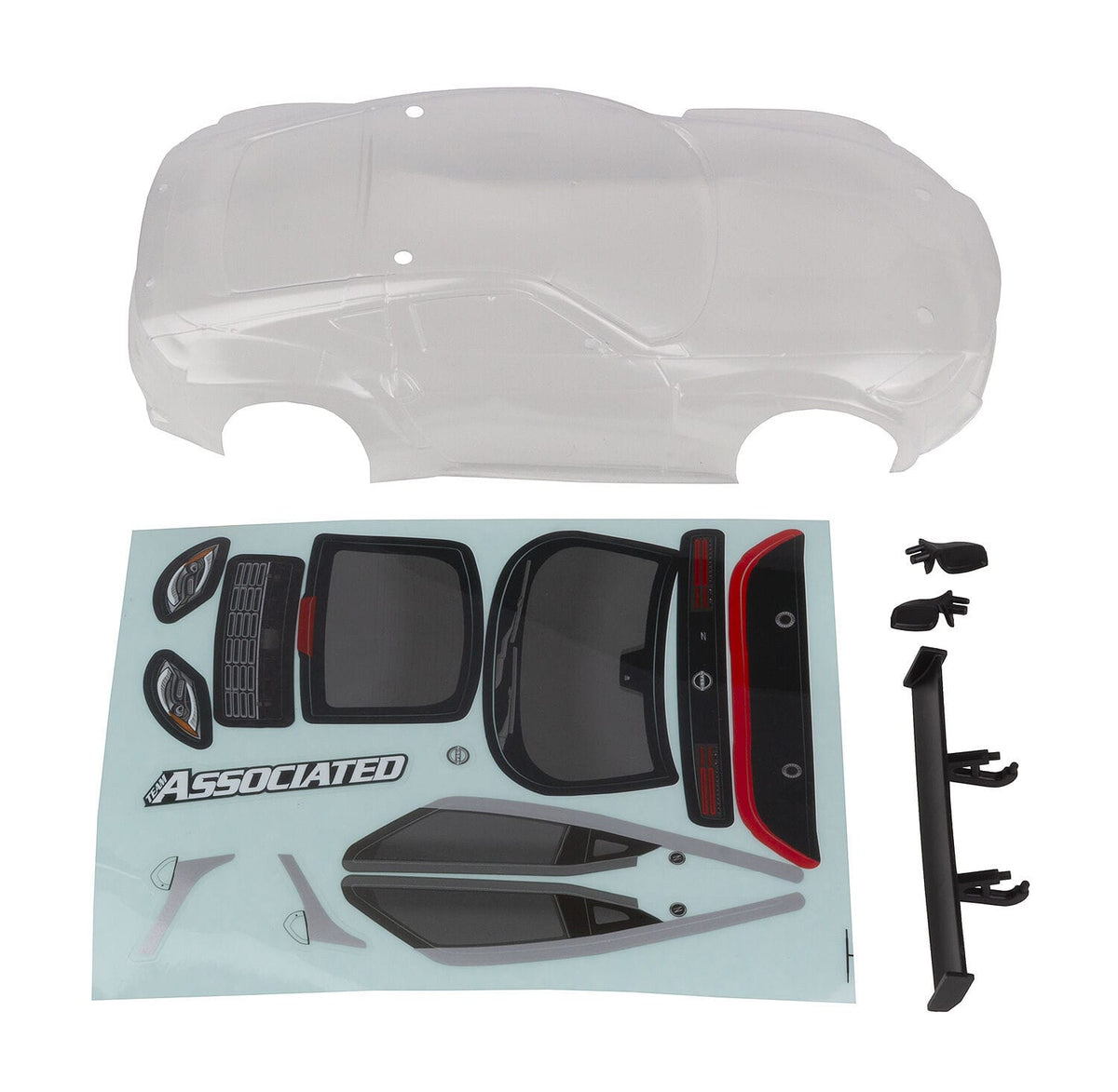 Team Associated SR27 Datsun 240Z Body Set, clear [21812]