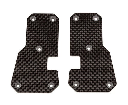 Team Associated SR7 FT Arm Inserts, carbon fiber [26070]