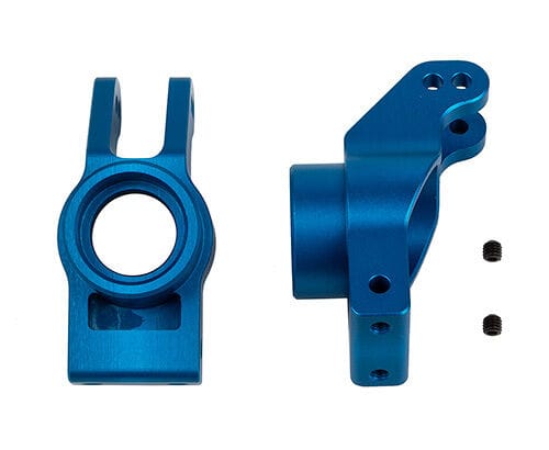 Team Associated SR7 FT Rear Hubs, blue aluminum [26073]