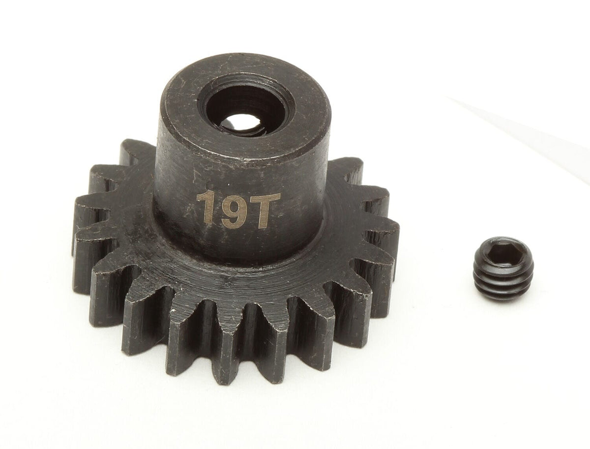 Team Associated Steel Pinion Gear, 19T, Mod 1, 5mm shaft [89594]