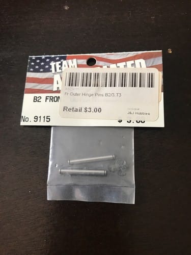 Team Associated 9115 Front Outer Hinge Pins B2 B3 T3