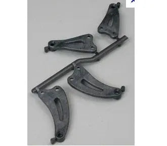 Team Associated Factory Team Front and Rear Chassis Brace graphite 3880