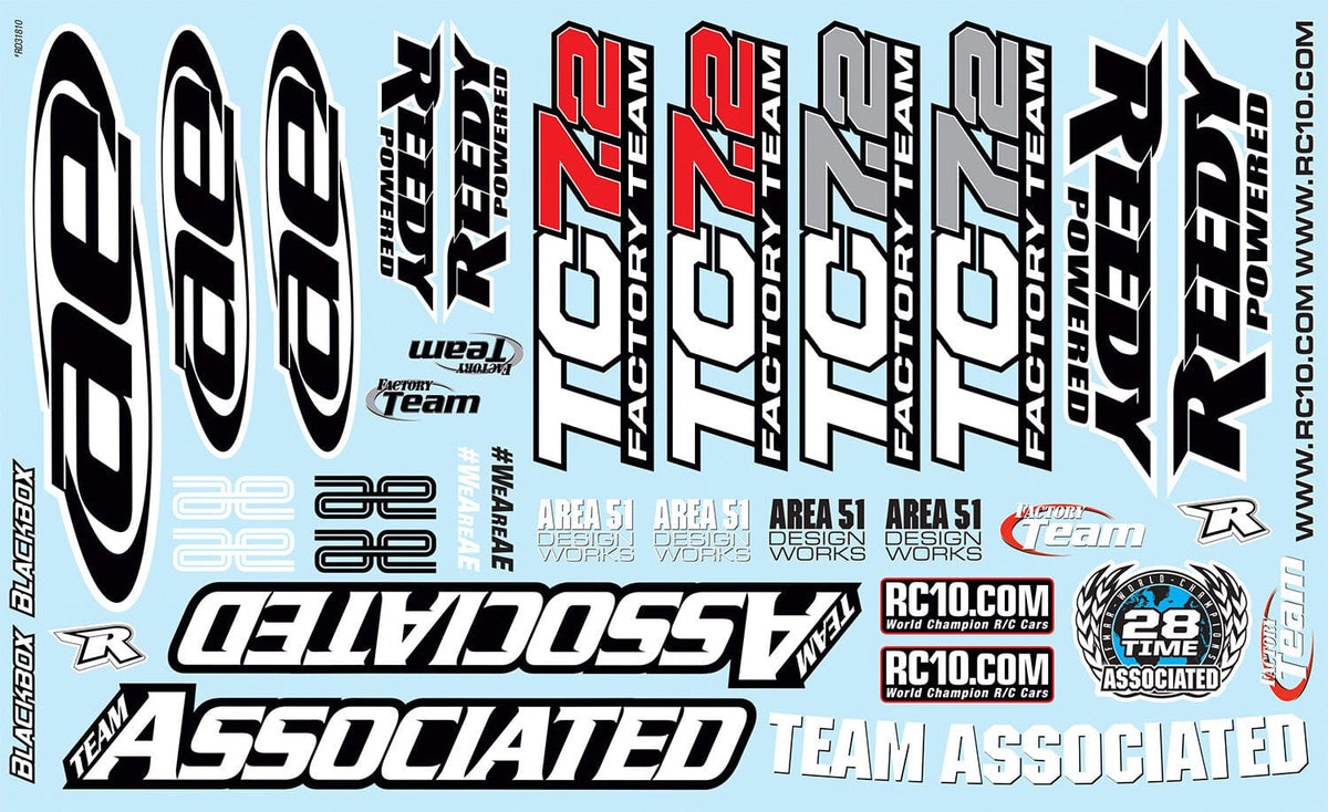 Team Associated TC7.2 Decal Sheet [31810]
