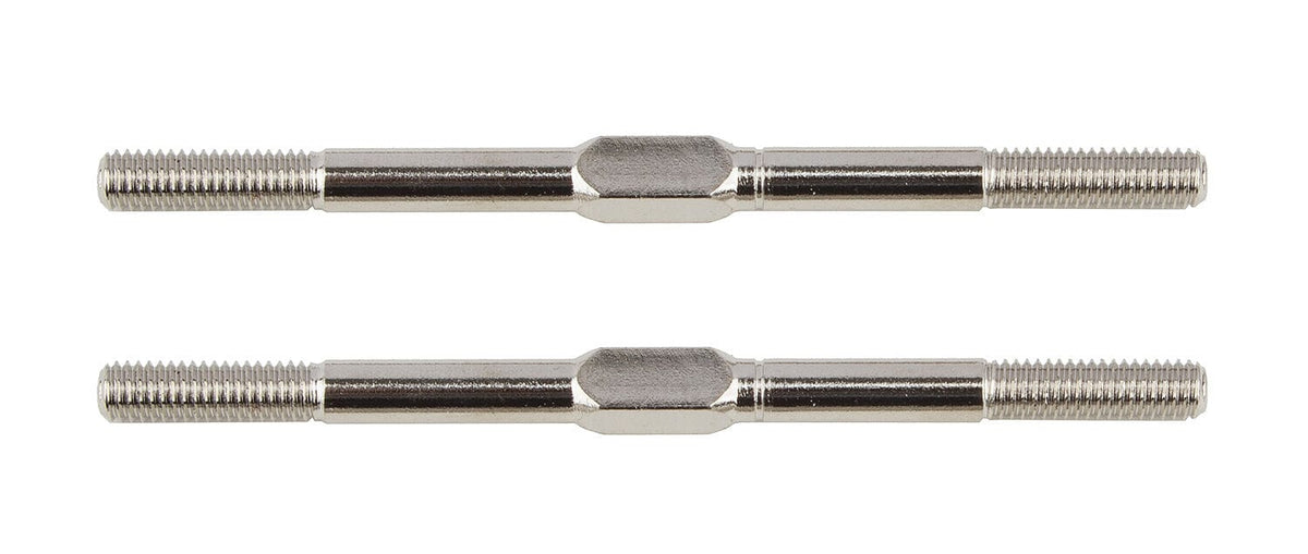 Team Associated Turnbuckles, M3x52mm/2.06in, silver [6263]