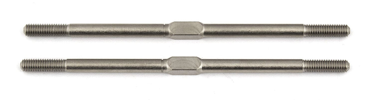 Team Associated Turnbuckles, M3x71mm/2.80in, steel, silver [7101]