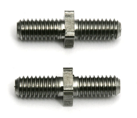 Team Associated Upper Suspension Arm Turnbuckles, 16mm/0.625in, steel, silver [8415]