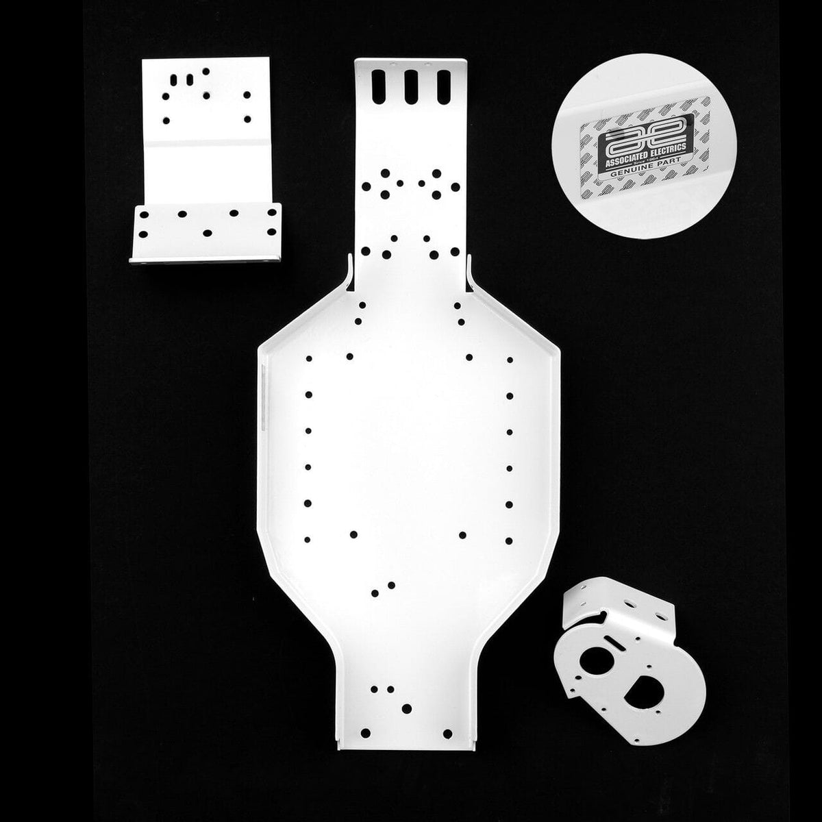 Team Associated Vintage RC10 White Chassis Set [6304]