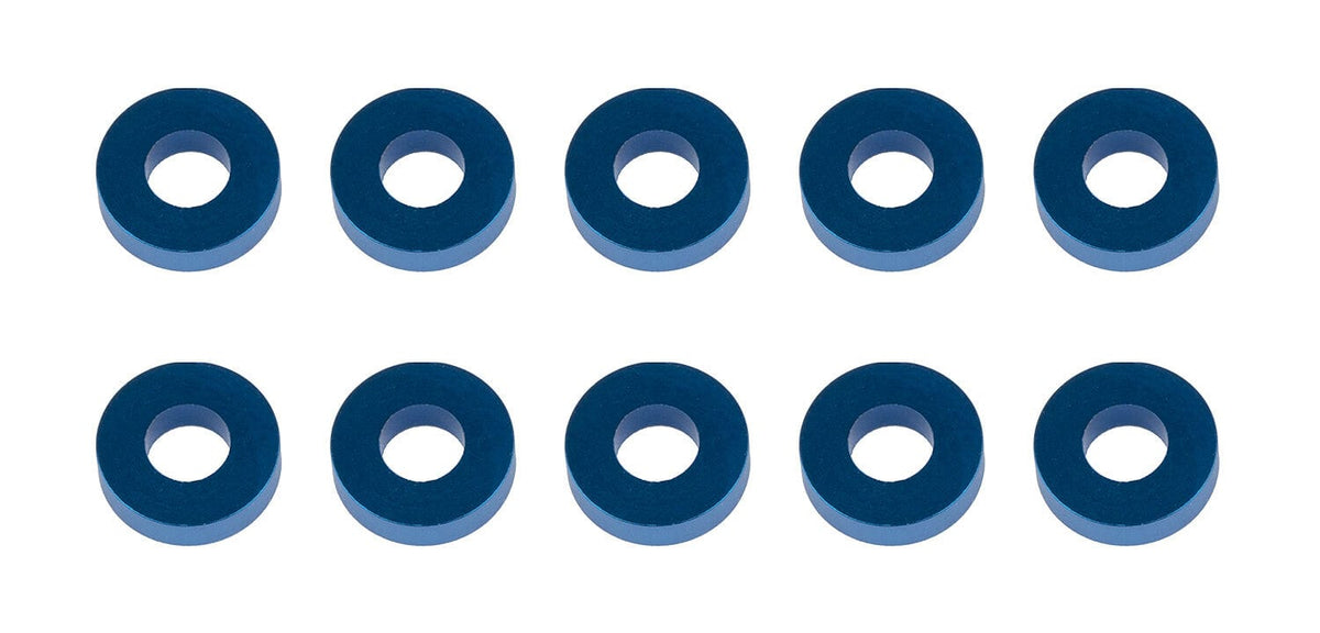 Team Associated Washers, 7.8x3.5x2.0mm, blue aluminum [31389]