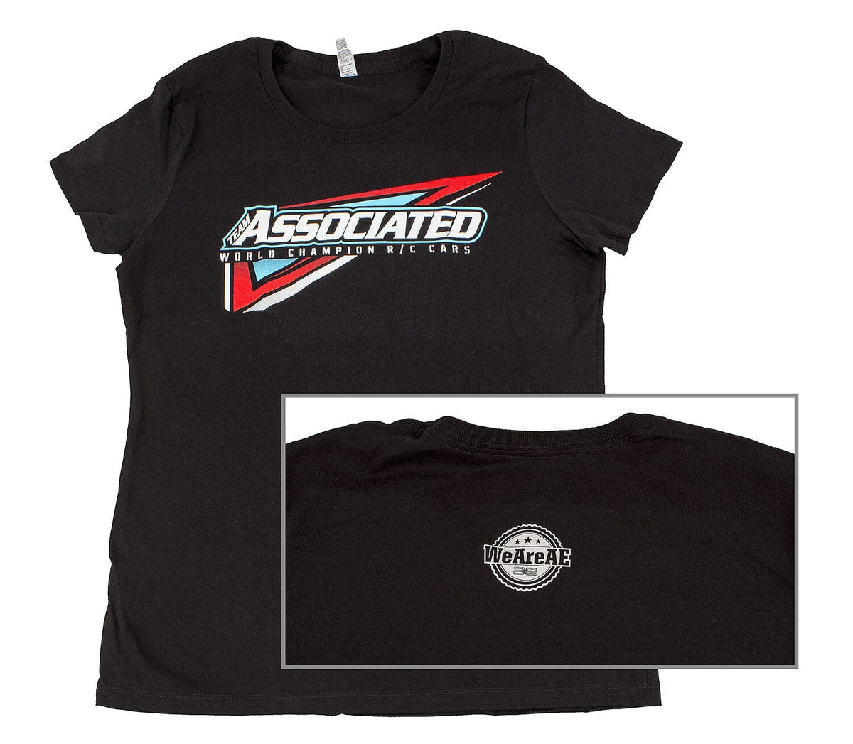 Team Associated Women's Tri T-Shirt, black, L [SP128L]