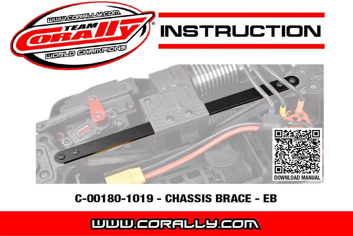 Team Corally Aluminium Chassis Brace 3mm (1pc) [C - 00180 - 1019] - Hobbytech Toys
