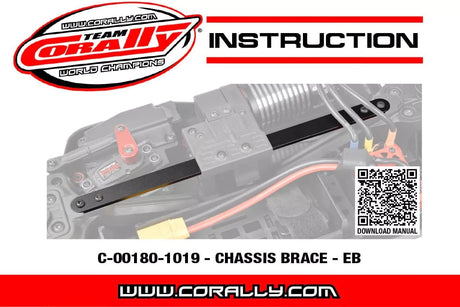 Team Corally Aluminium Chassis Brace 3mm (1pc) [C - 00180 - 1019] - Hobbytech Toys