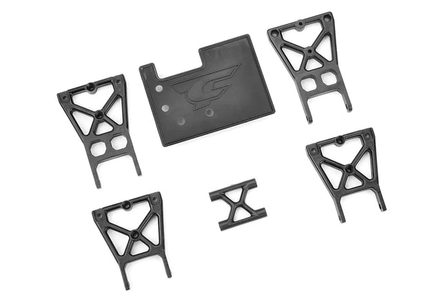 Team Corally Center Roll Cage Mount - Chassis Tube version - Composite - 1 Set [C-00180-716]