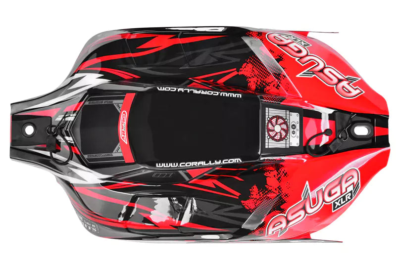 Team Corally - Polycarbonate Body - Asuga ASUGA XLR - Painted - RED